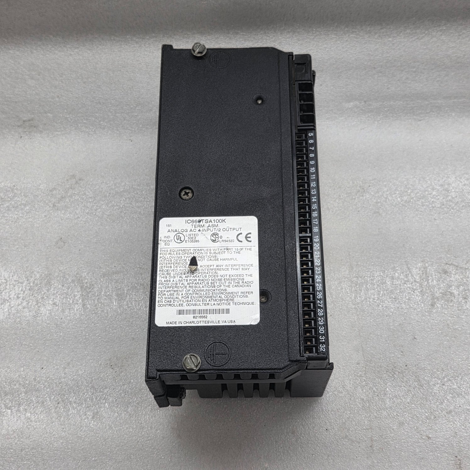 GE FANUC IC660TSA100K ANALOG AC 4 INPUT/2 OUTPUT