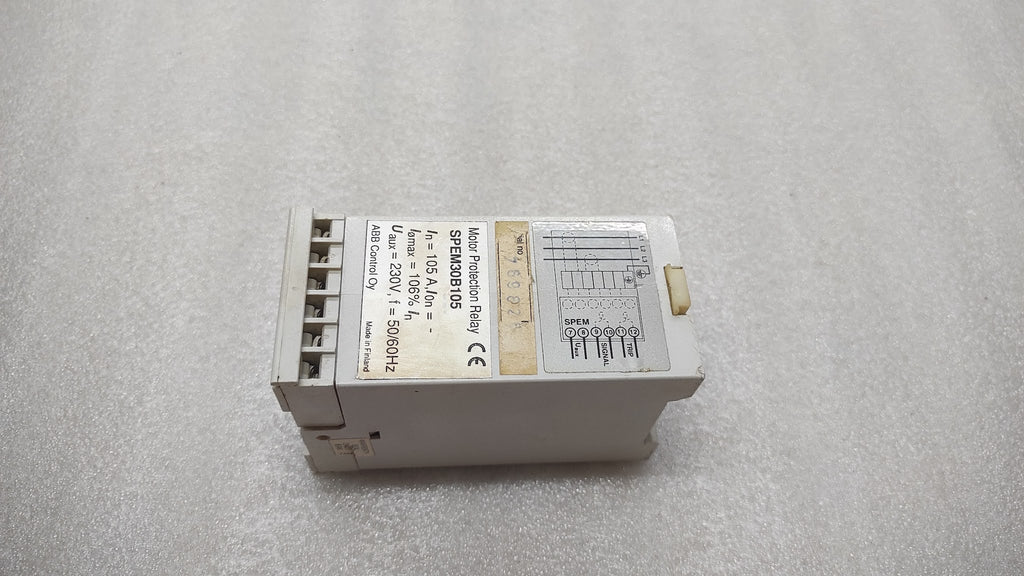 ABB SPEM30B105 MOTOR PROTECTION RELAY 230V