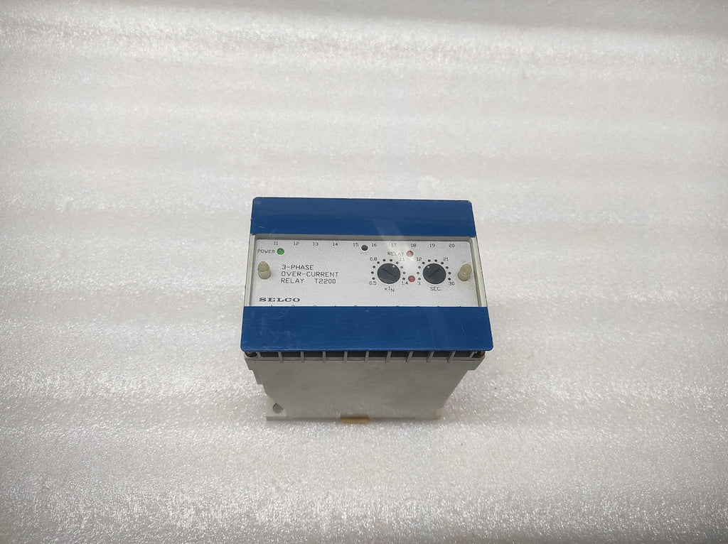 SELCO T2200-18 3-PH OVERCURRENT RELAY 100-110VAC