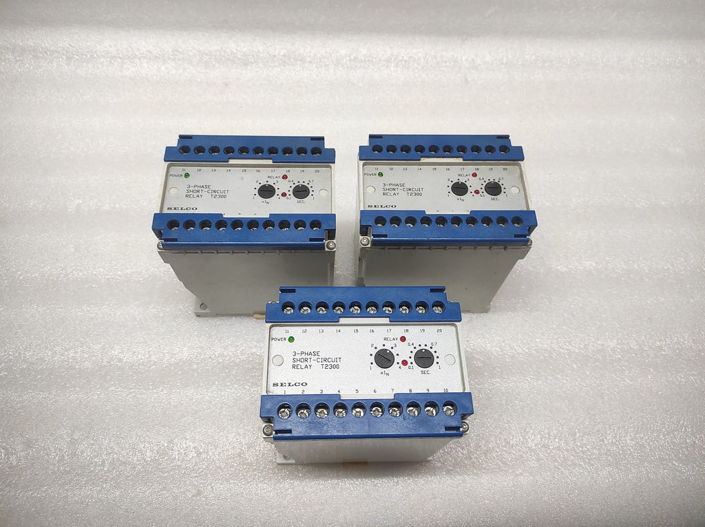 SELCO T2300-01 3-PHASE SHORT CIRCUIT RELAY 450VAC