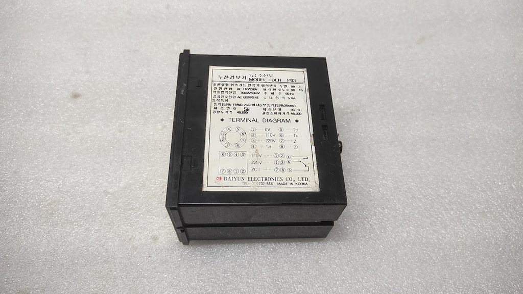 DAIYUN ELECTRONICS DER-P03 EARTH LEAKAGE RELAY