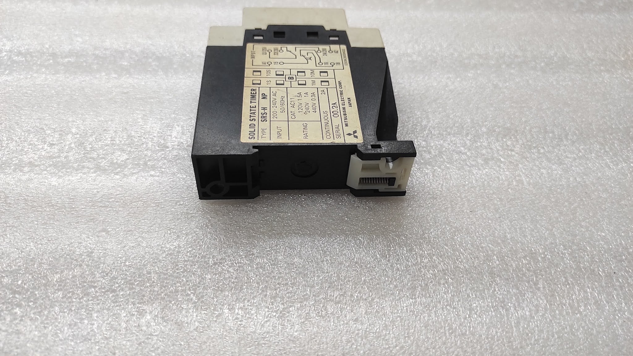 MITSUBISHI SRS-HNP SOLID STATE TIMER 200-240VAC 0.1-10 SEC