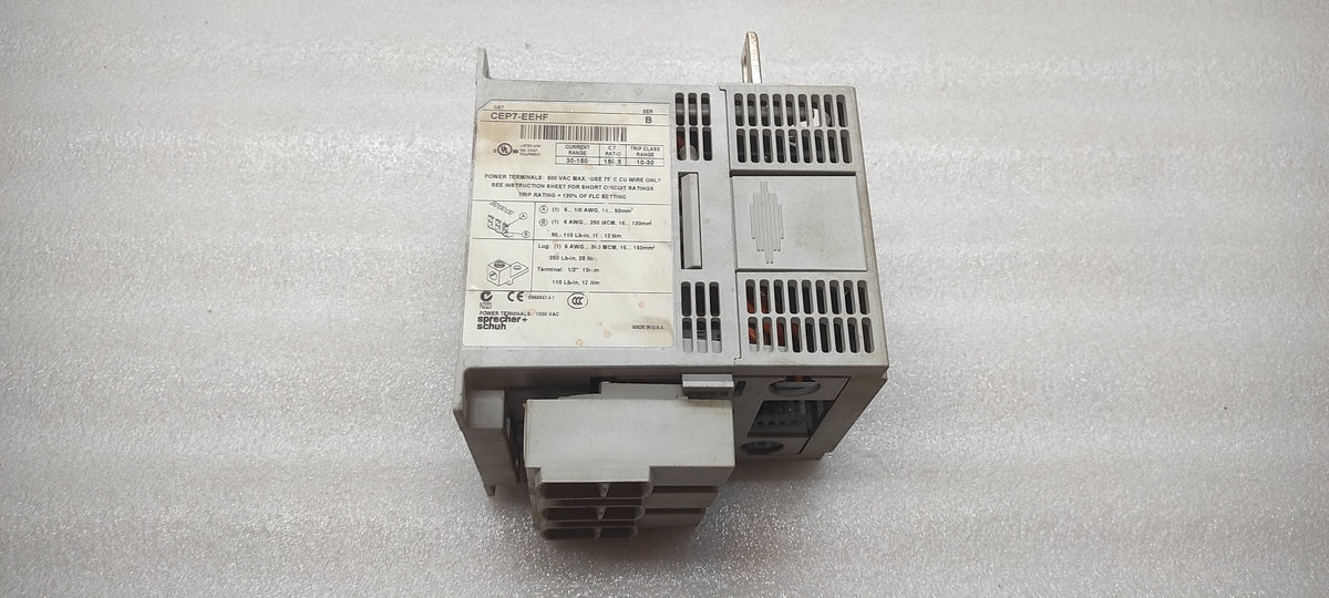 SPRECHER + SCHUH CAT CEP7-EEHF SOLID STATE OVERLOAD RELAY 30-150A