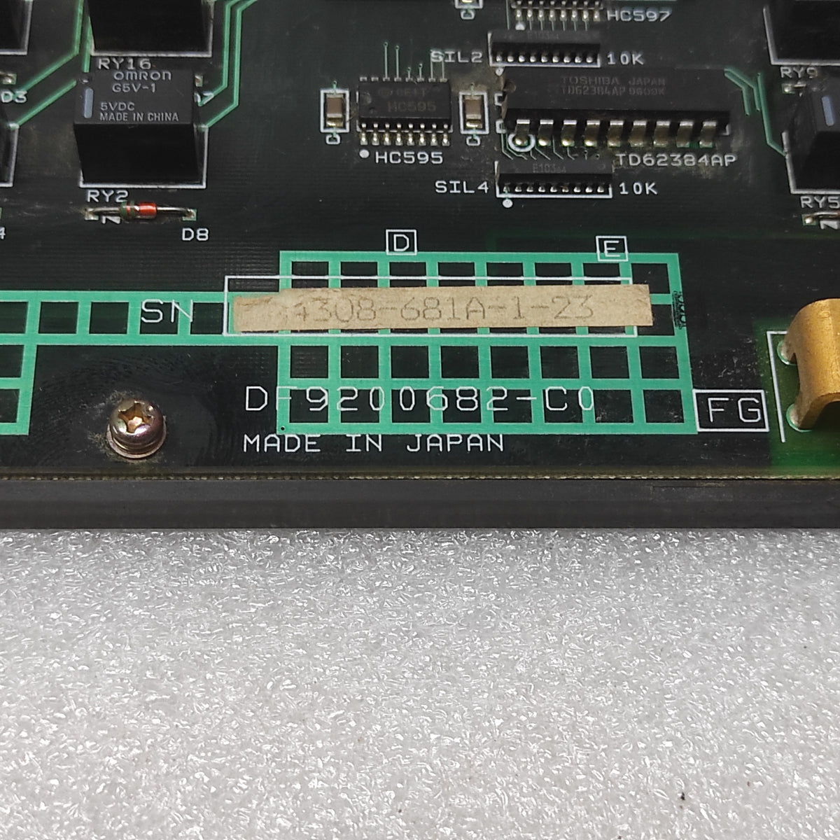 YASKAWA ELECTRIC JANCD-MIO03 I/O PC BOARD DF9200682-C0