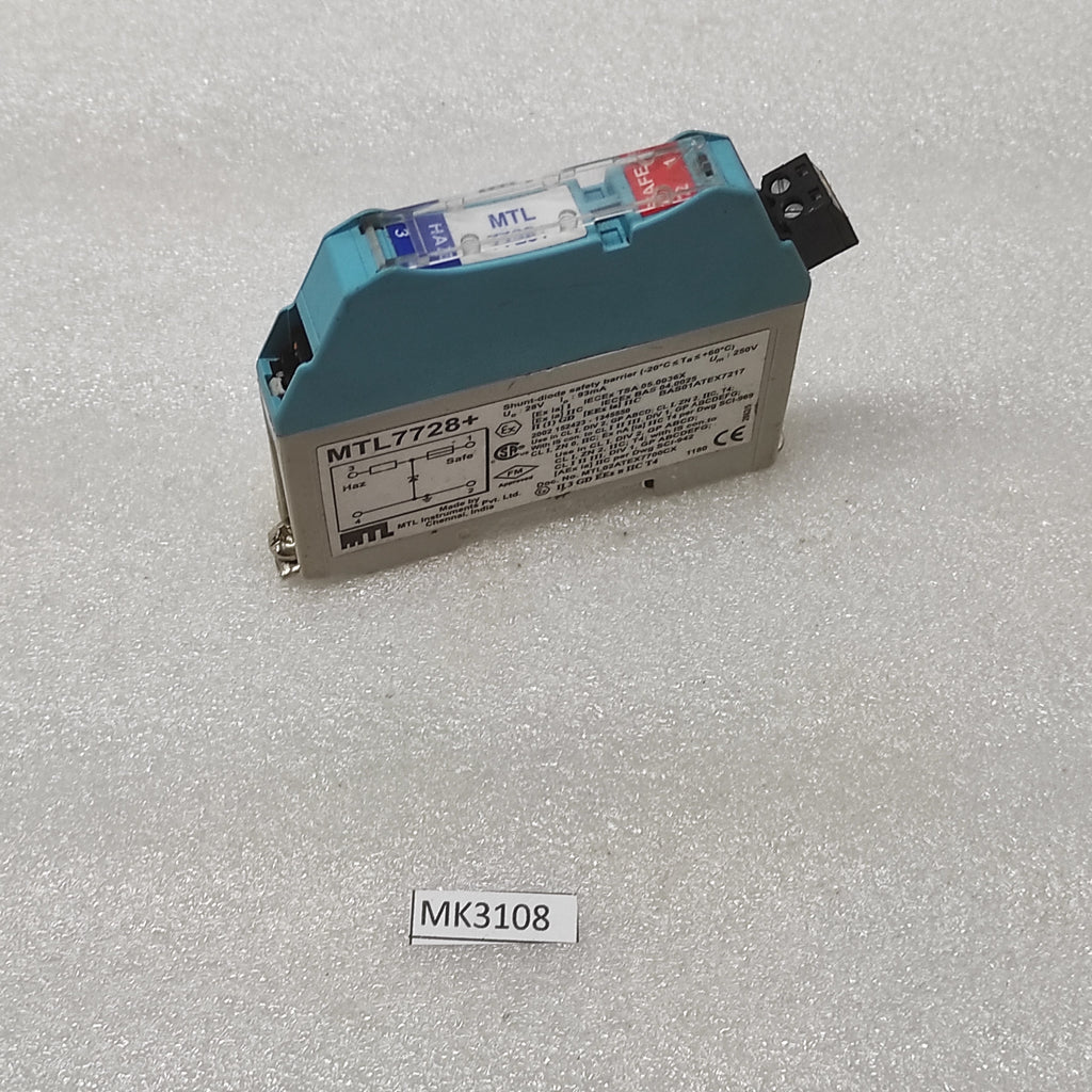 MEASUREMENT TECHNOLOGY MTL7728+ SHUNT DIODE SAFETY BARRIER