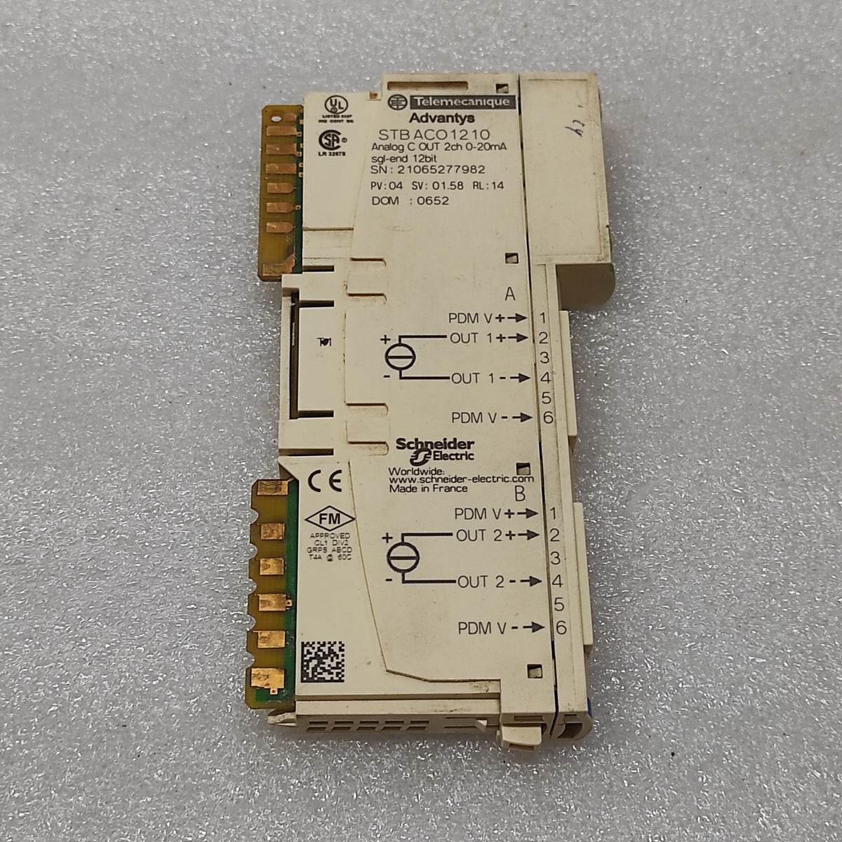 SE STB ACO1210 ANALOG OUTPUT MODULE