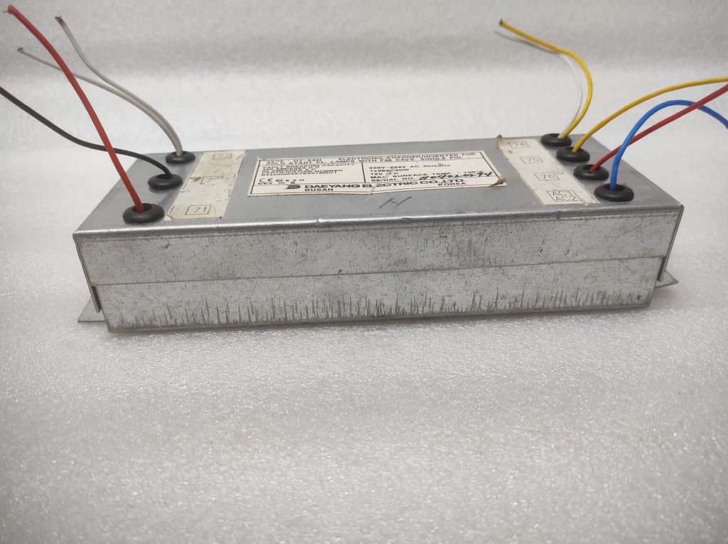 DAEYANG ELECTRIC DY-240I ELECTRONIC CHARGER - INVERTER FOR COLD START FL.LAMPS 2