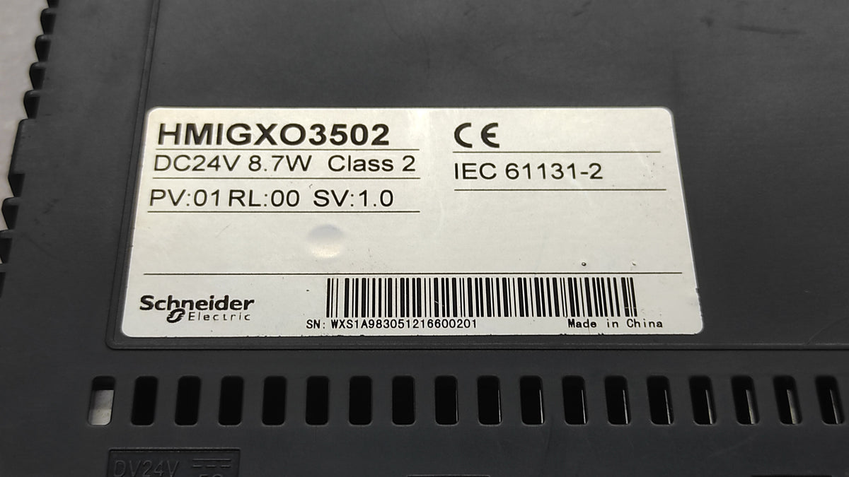 SE HMIGXO3502 7" WIDE HMI DC24V