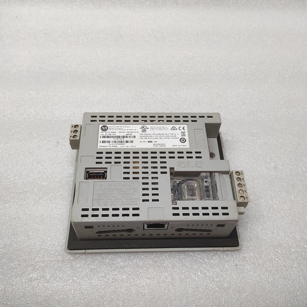 ALLEN BRADLEY PANELVIEW 800 CAT 2711R-T4T 24VDC 4" TERMINAL