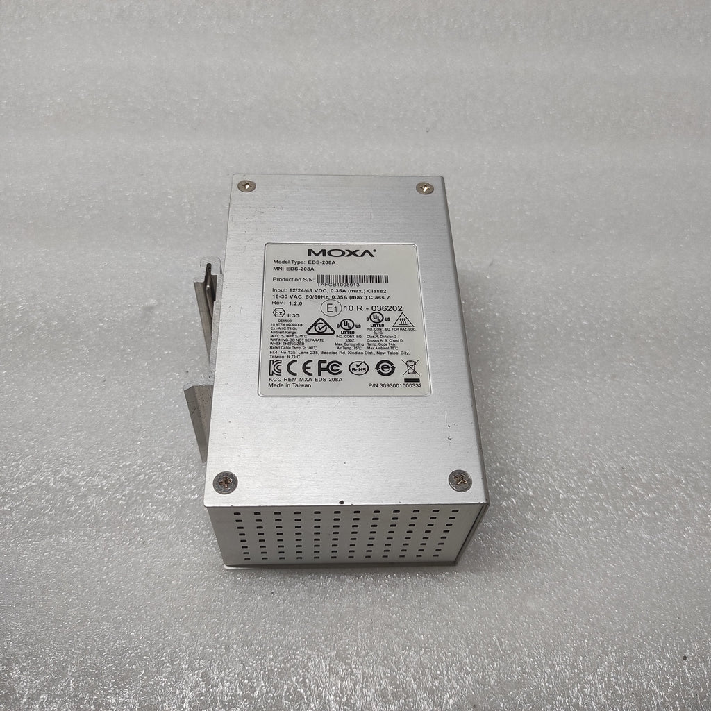 MOXA EDS-208A ETHERNET SWITCH 3093001000332 12/24/48VDC