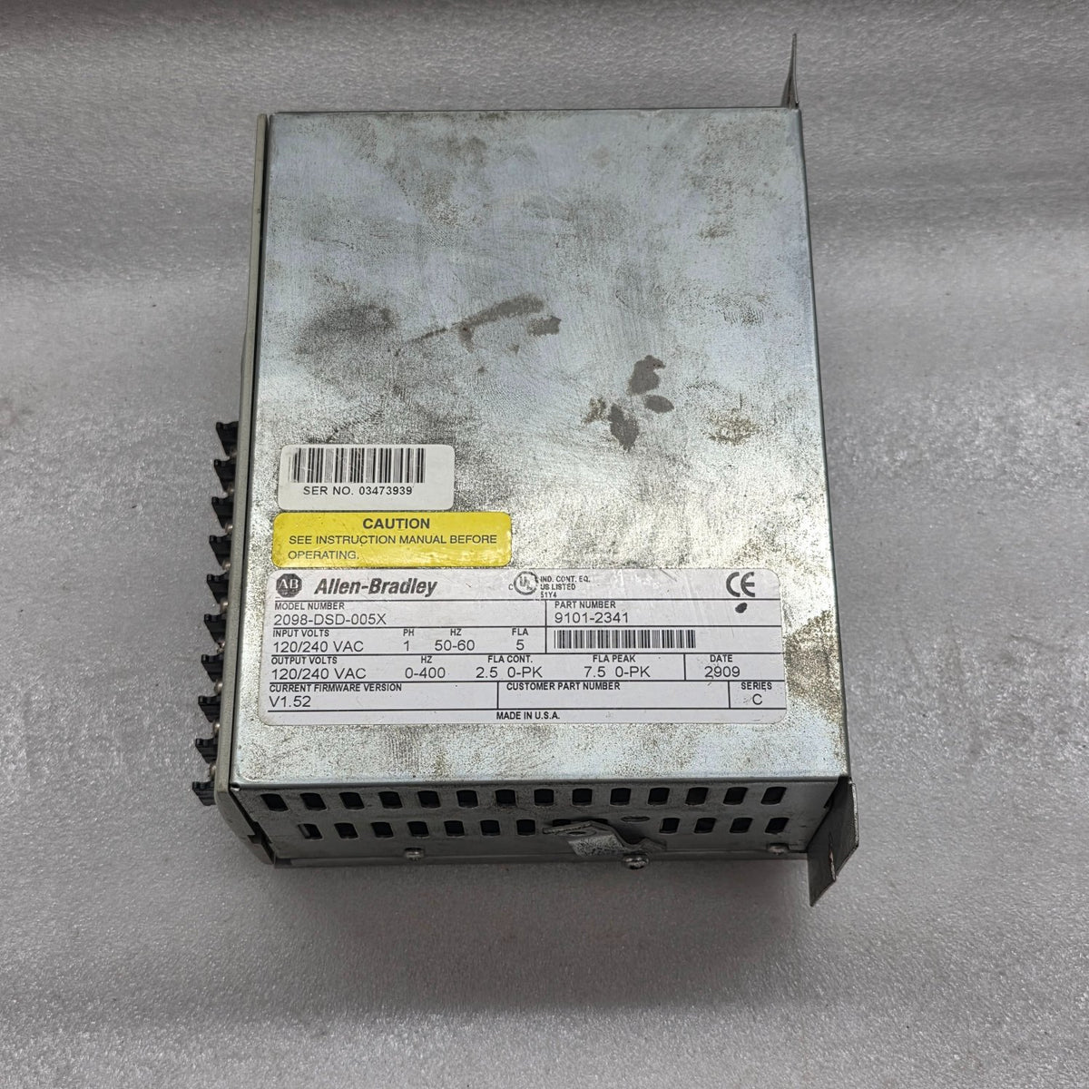 ALLEN BRADLEY CAT 2098-DSD-005X ULTRA 3000I 9101-2341