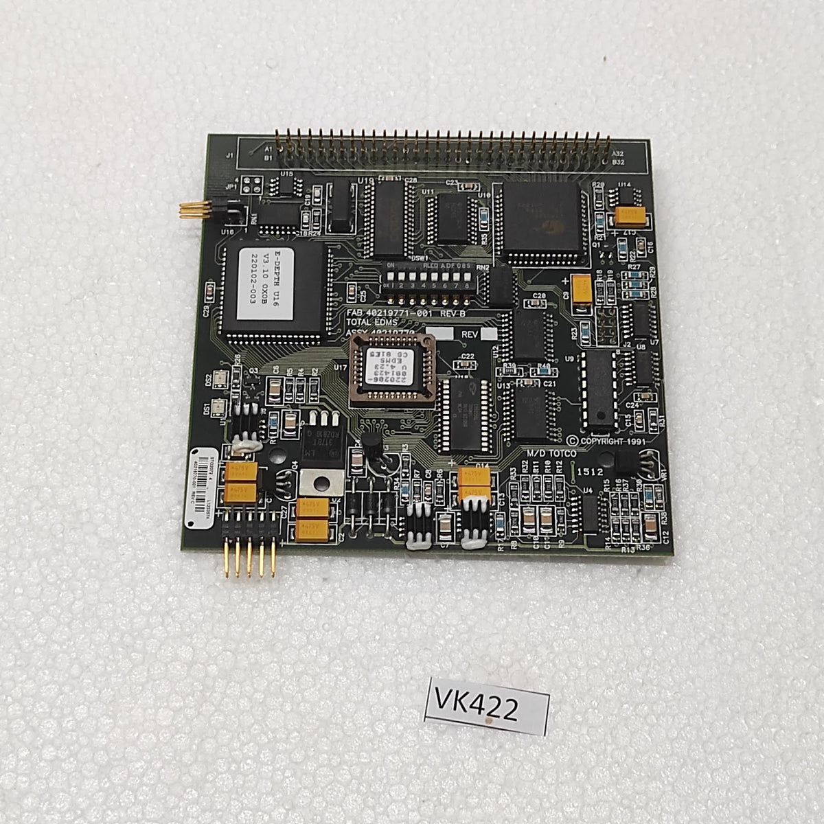 MD TOTCO STO2072-4 PCB 40219771-001 PC BOARD 40219770-001
