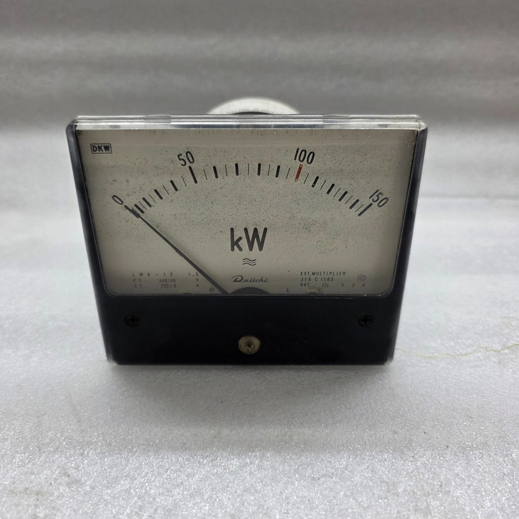DAIICHI LWK-12 KILO WATT METER PT 460/115V CT 250/5A 0-150V