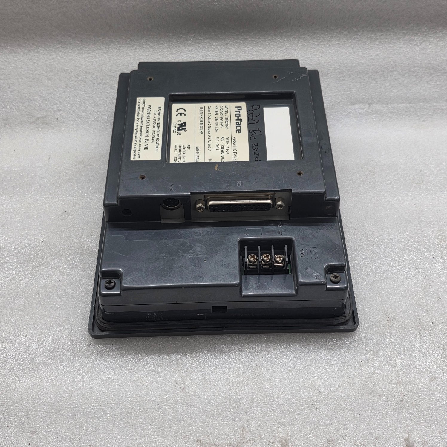 PROFACE 3180038-01 GRAPHIC PANEL GP37W3-BG41-24V