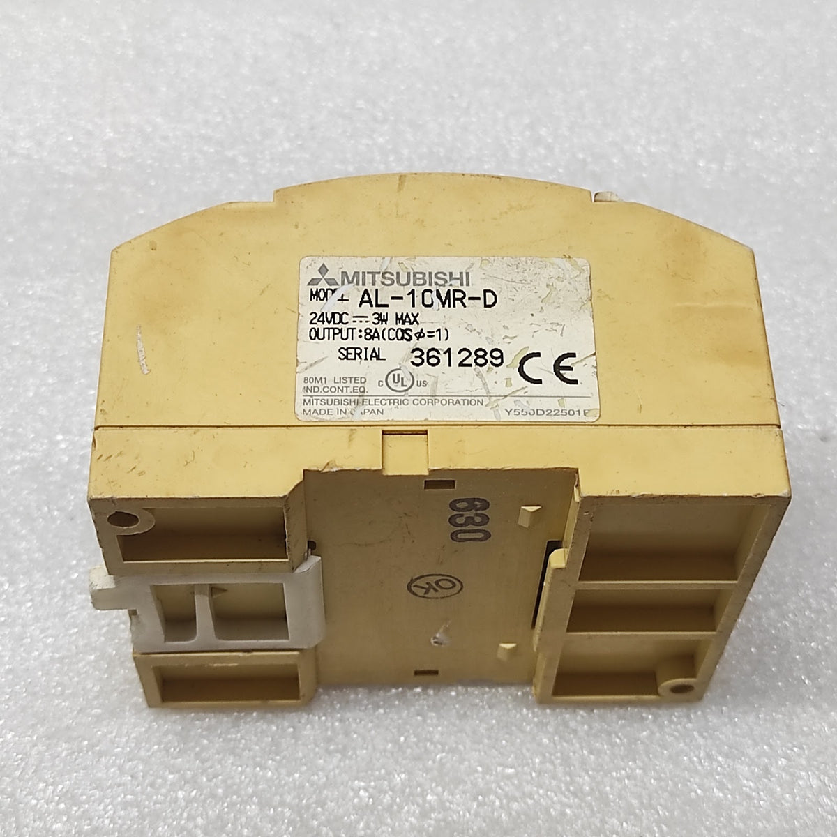 MITSUBISHI AL-10MR-D ALPHA LOGIC MODULE 24VDC CRACKED