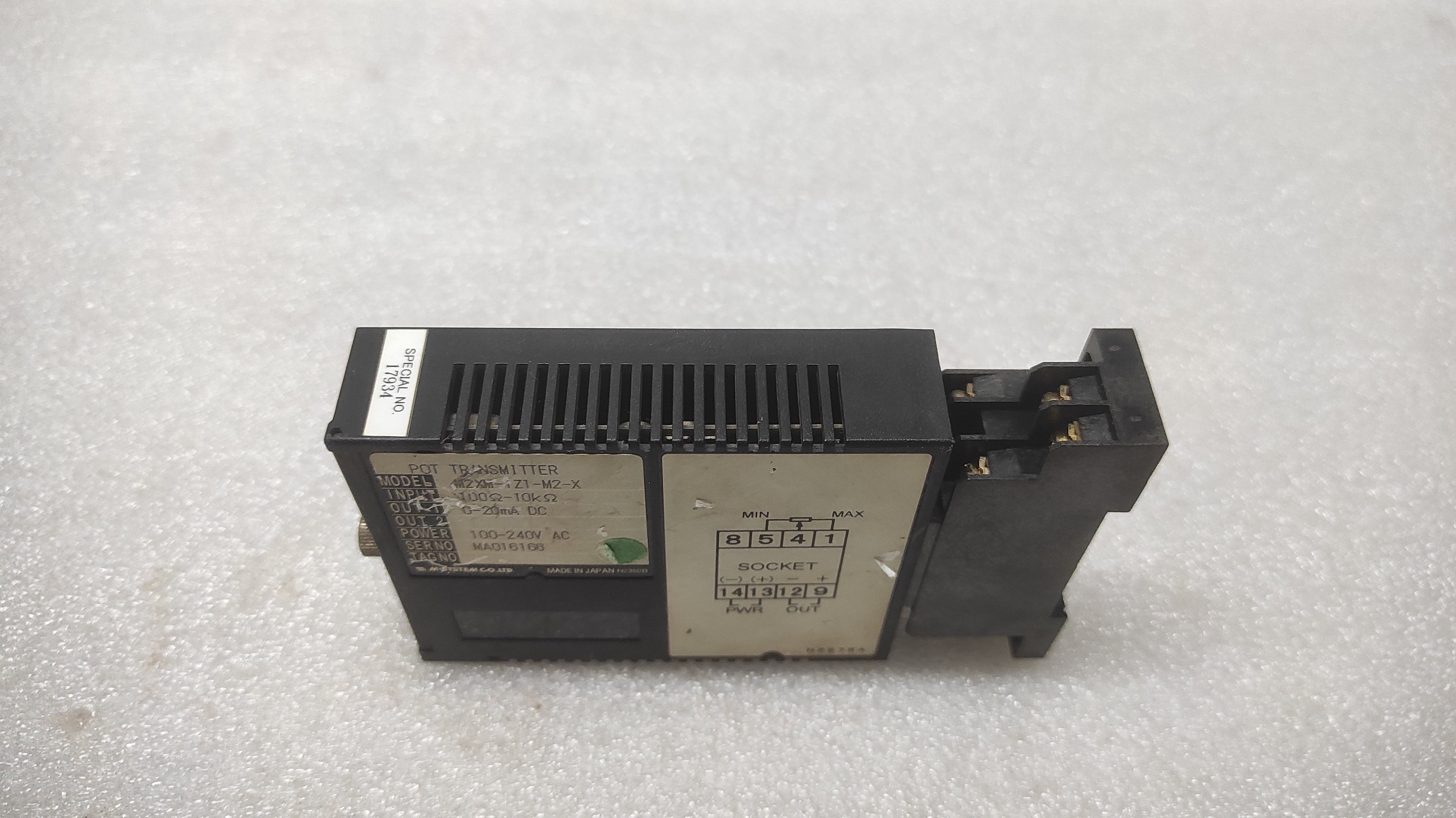 M-SYSTEM M2XM POT TRANSMITTER M2XM-1Z1-M2-X 100-240VAC