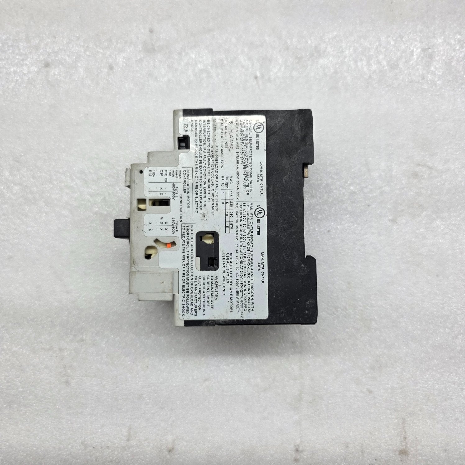 ALLEN BRADLEY CAT 140M-D8E-C16 MOTOR CIRCUIT PROTECTOR 10-16 A
