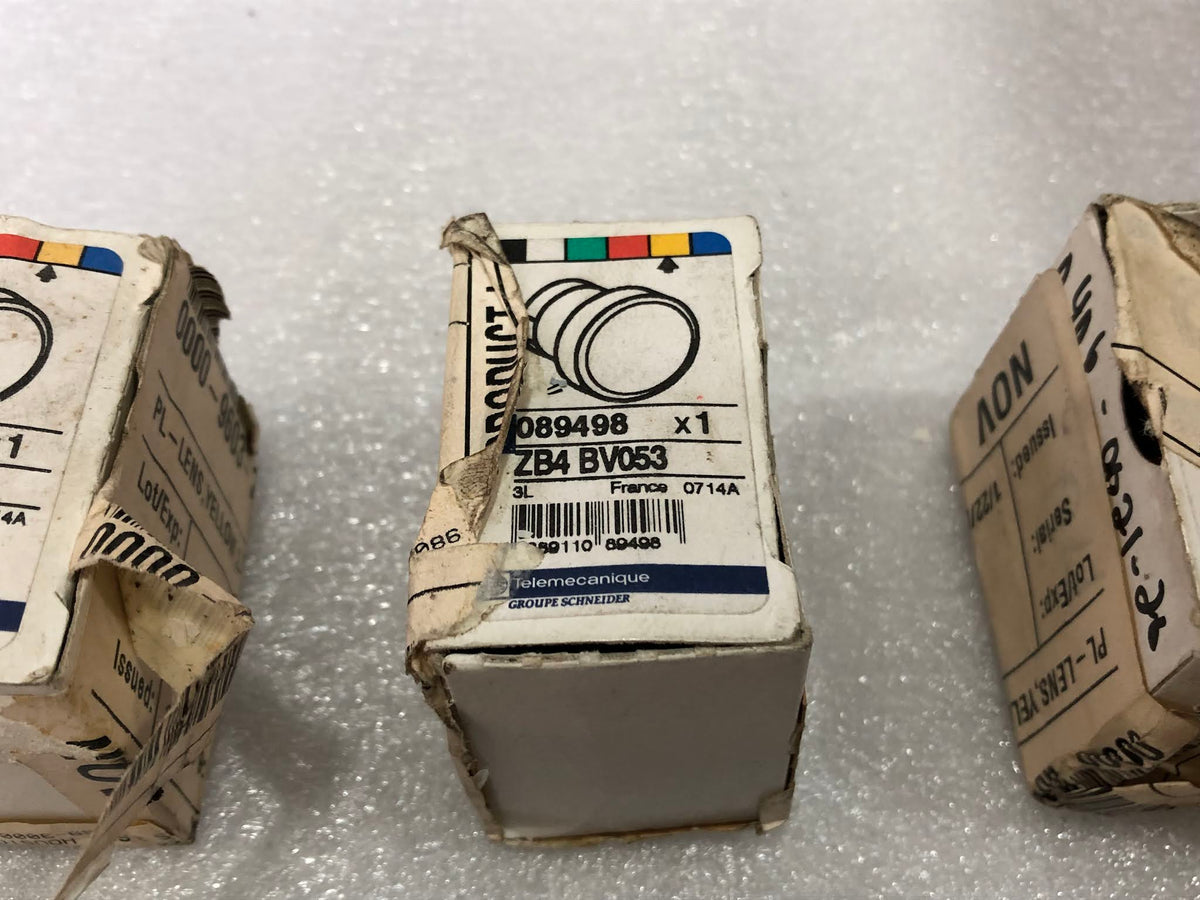 TELEMECANIQUE ZB4 BV053 PILOT LIGHT 089498 LOT OF 6 UNIT