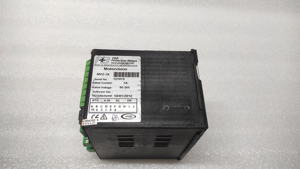 P&B PROTECTION RELAY MV2-1A MOTOR PROTECTION RELAY NOISIA 80-265V