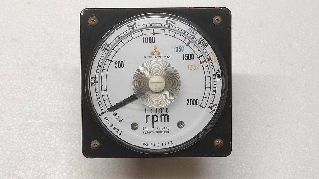 TSUJIDO SEISAKU RPM INDICATOR TURBINE TANK CLEANING PUMP