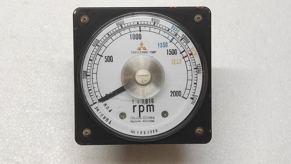 TSUJIDO SEISAKU RPM INDICATOR TURBINE TANK CLEANING PUMP