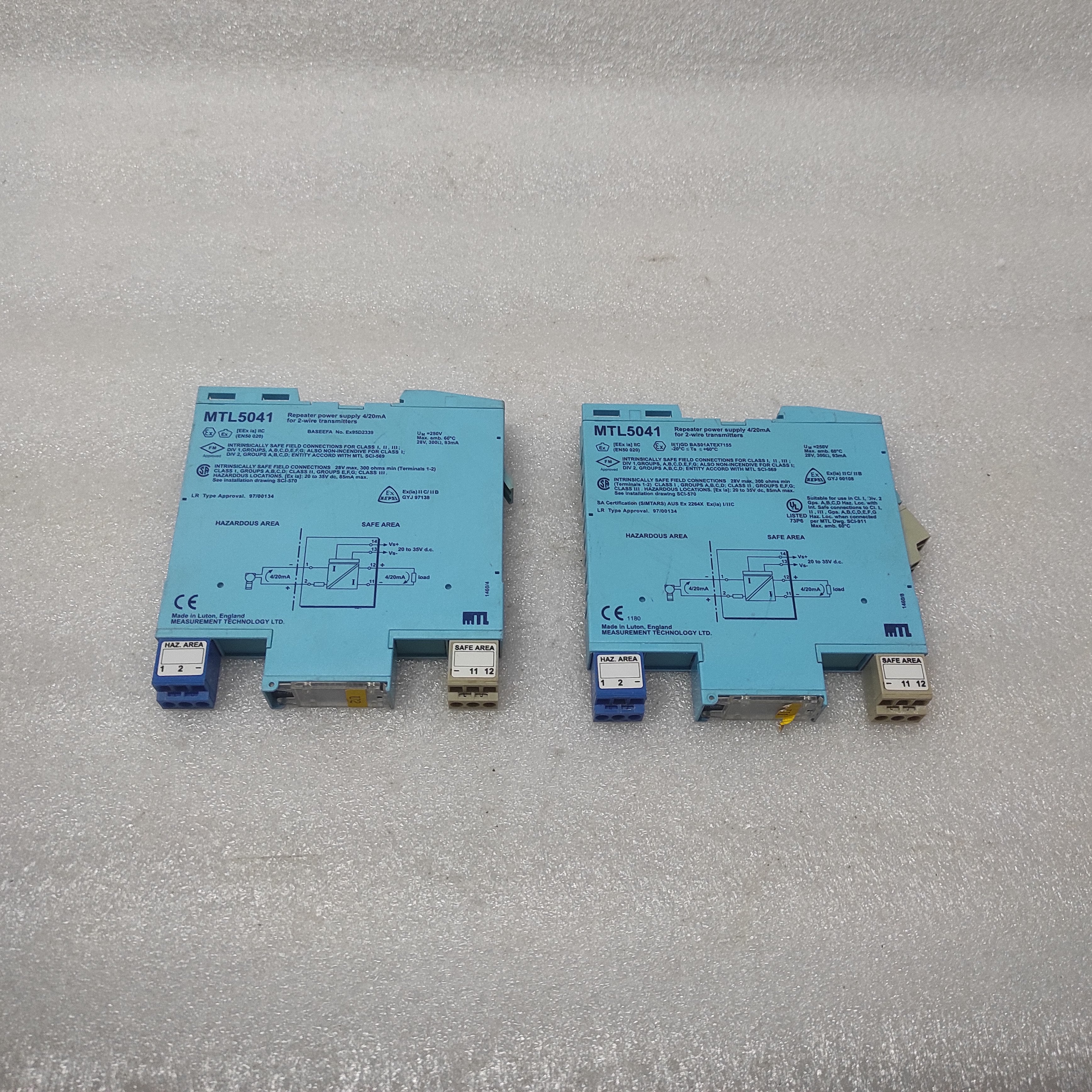 MEASUREMENT TECHNOLOGY MTL5041 REPEATER POWER SUPPLY MTL 5041