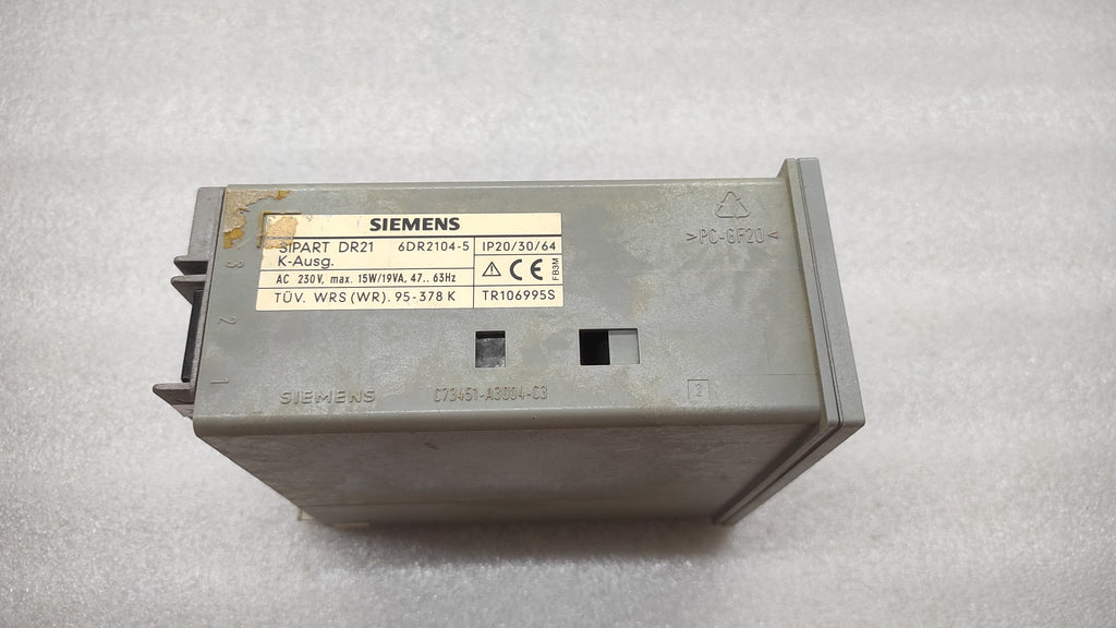 SIEMENS SIPART DR21 PROCESSOR CONTROLLER 6DR2104-5 230VAC