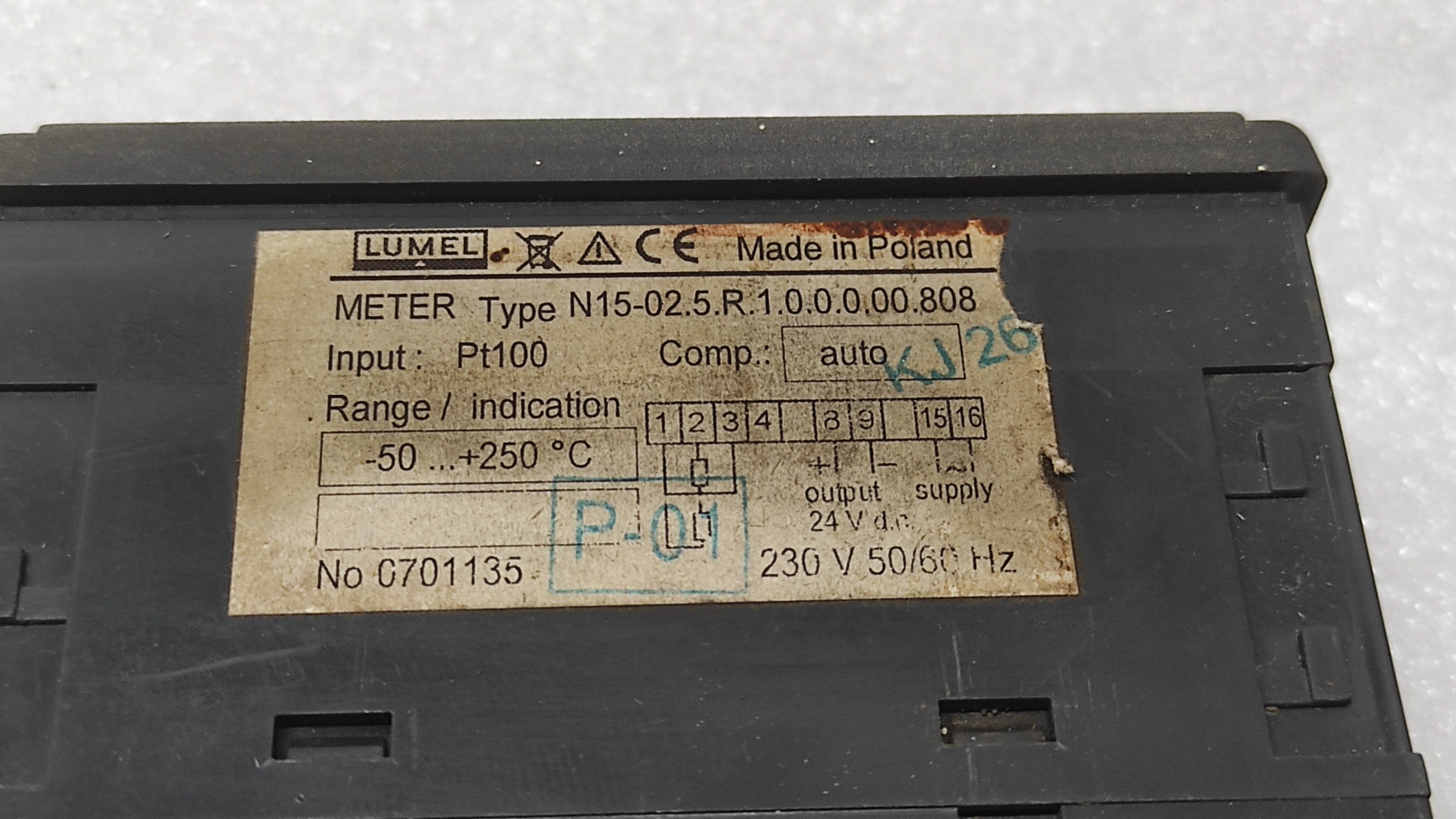 LUMEL N15 DIGITAL PANEL METER N15-02.5.R.1.0.0.0.00.808 230V