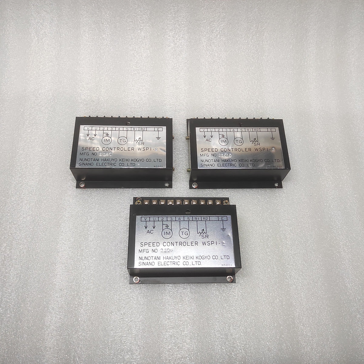 NUNOTANI HAKUYO KEIKI KOGYO WSPI-2 SPEED CONTROLER 2306 SINANO ELECTRIC