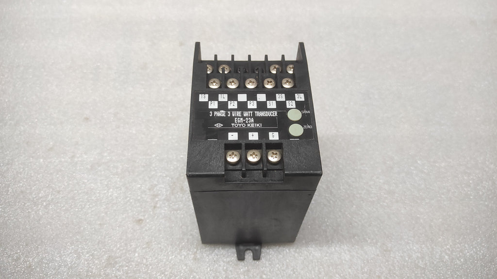 TOYO KEIKI EGM-23A 3-PH 3-WIRE WATT TRANSDUCER