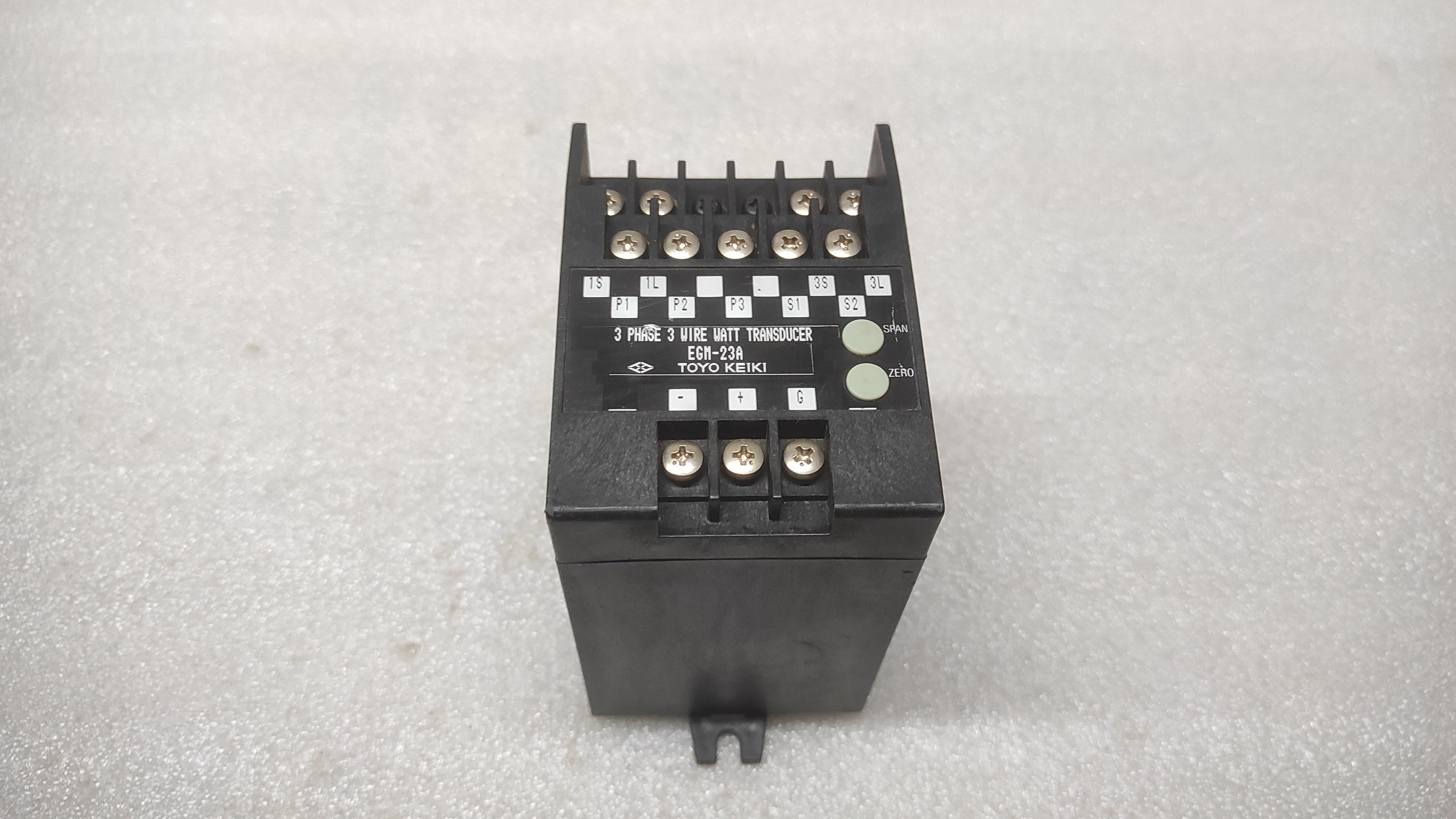 TOYO KEIKI EGM-23A 3-PH 3-WIRE WATT TRANSDUCER