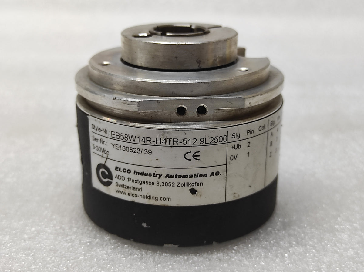 ELCO INDUSTRY AUTOMATION EB58W14R-H4TR-512.9L2500 ENCODER 5-30VDC
