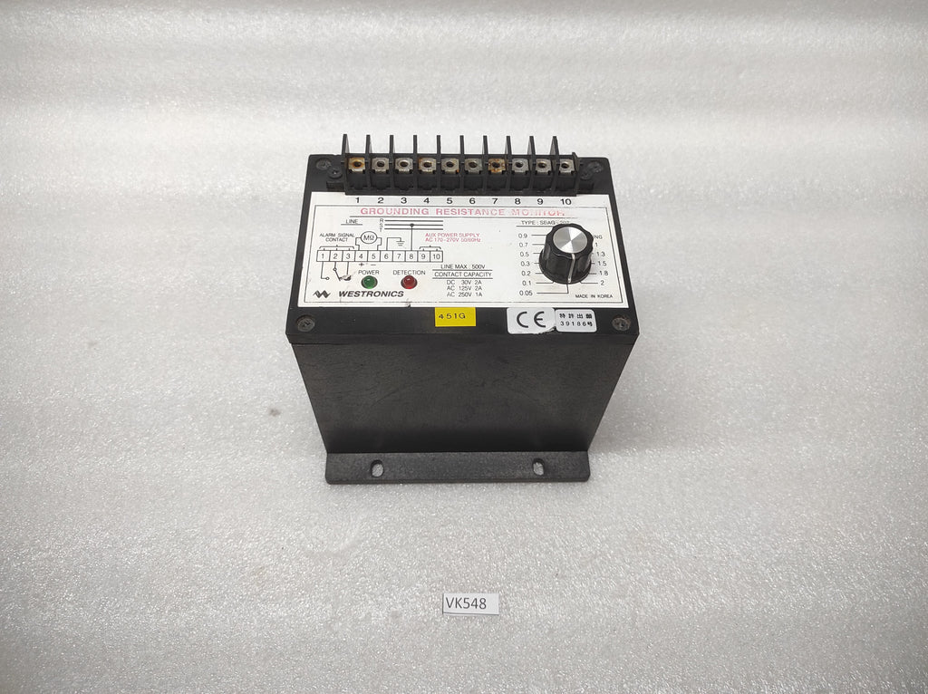 WESTRONICS SBAG-202 GROUNDING RESISTANCE MONITOR 170-270V