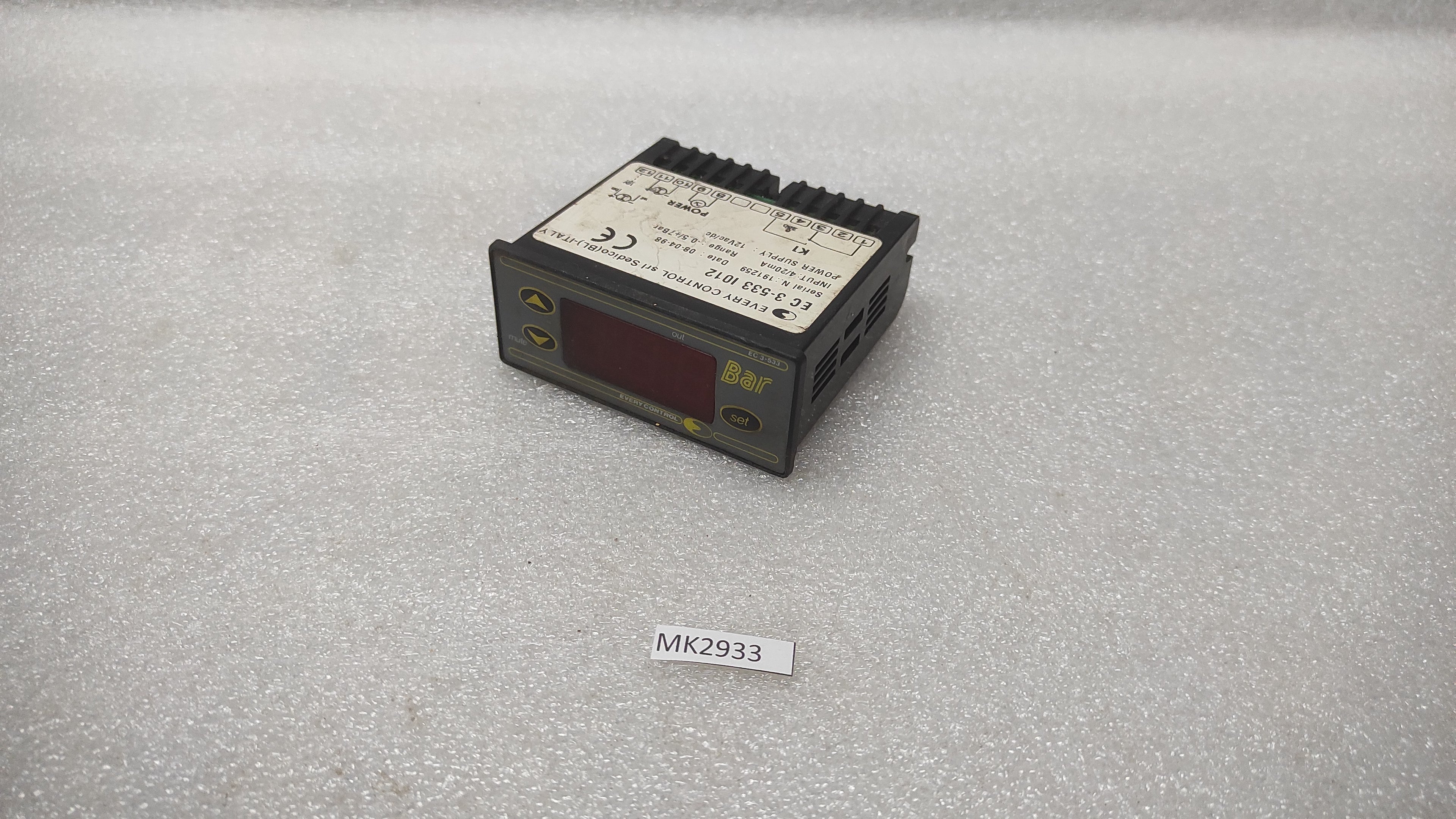 EVERY CONTROL EC 3-533 I012 PRESSURE CONTROLLER 12VAC/DC EC3533I012