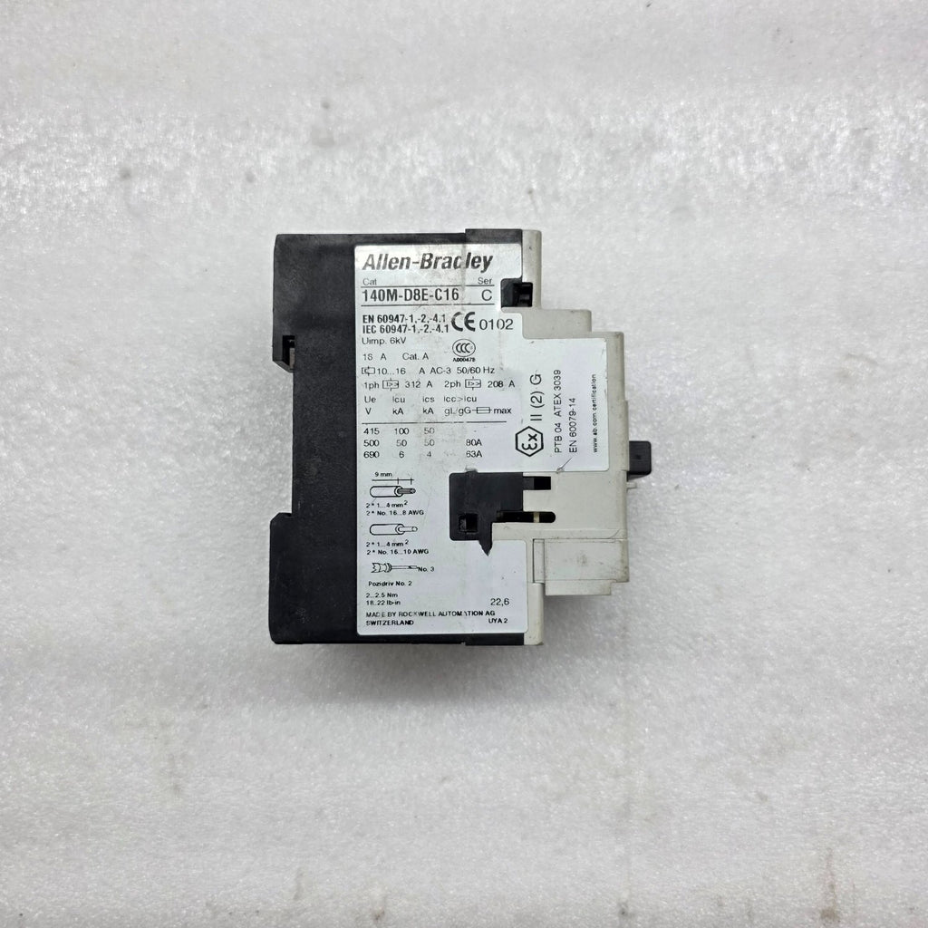 ALLEN BRADLEY CAT 140M-D8E-C16 MOTOR CIRCUIT PROTECTOR 10-16 A