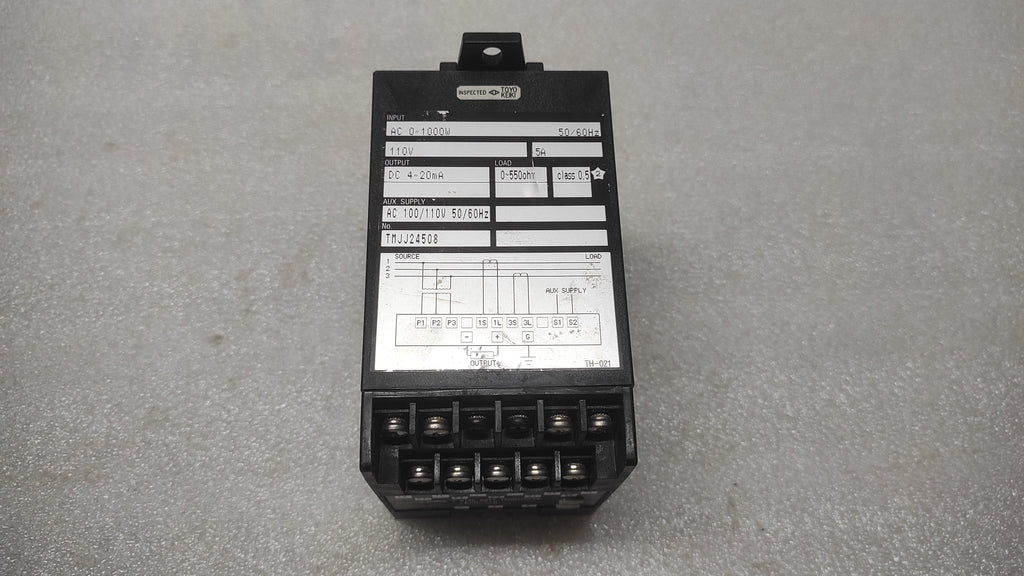 TOYO KEIKI EGM-23A 3-PH 3-WIRE WATT TRANSDUCER