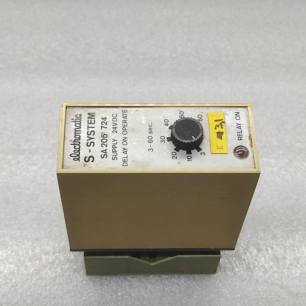 ELECTROMATIC SA 205 724 DELAY ON OPERATE 24VDC 3-60SEC