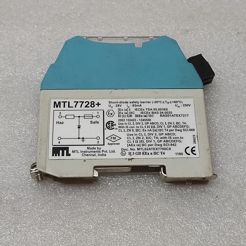 MEASUREMENT TECHNOLOGY MTL7728+ SHUNT DIODE SAFETY BARRIER