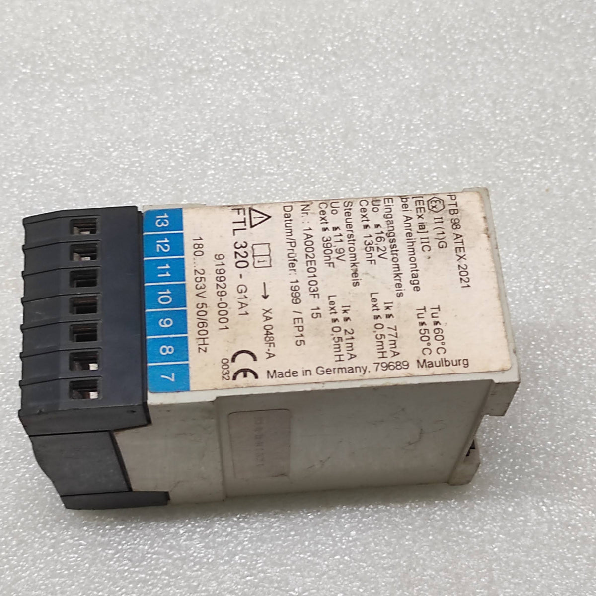 ENDRESS HAUSER FTL 320 LIMIT LEVEL SWITCH 919929-0001 FTL320-G1A1
