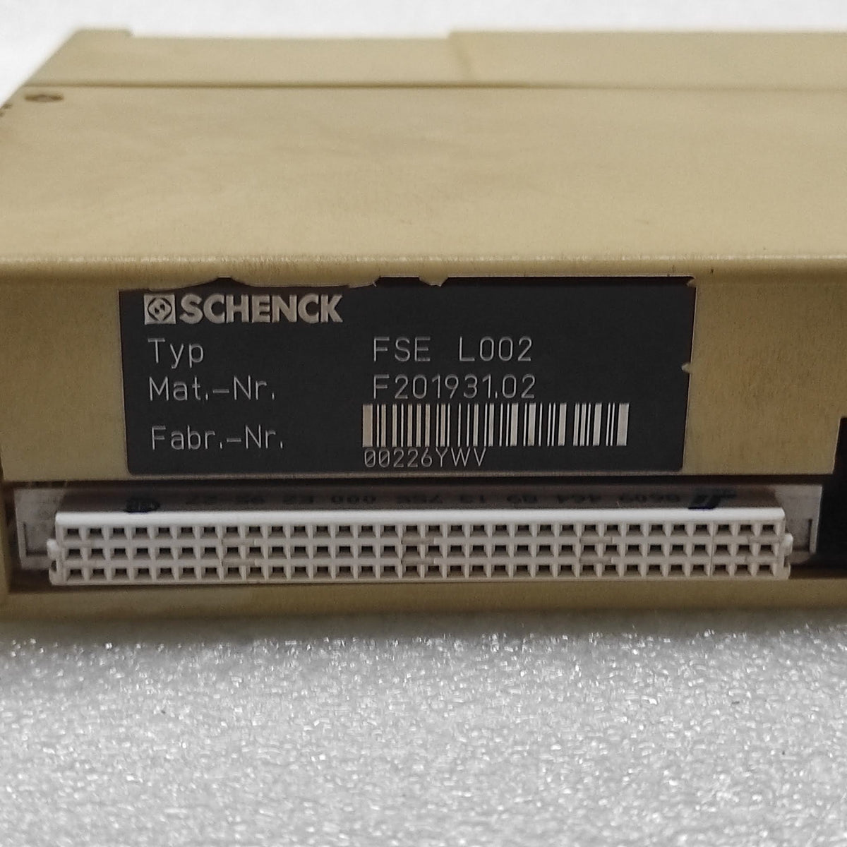 SCHENCK FSE L002 PLC CARDF201931.02