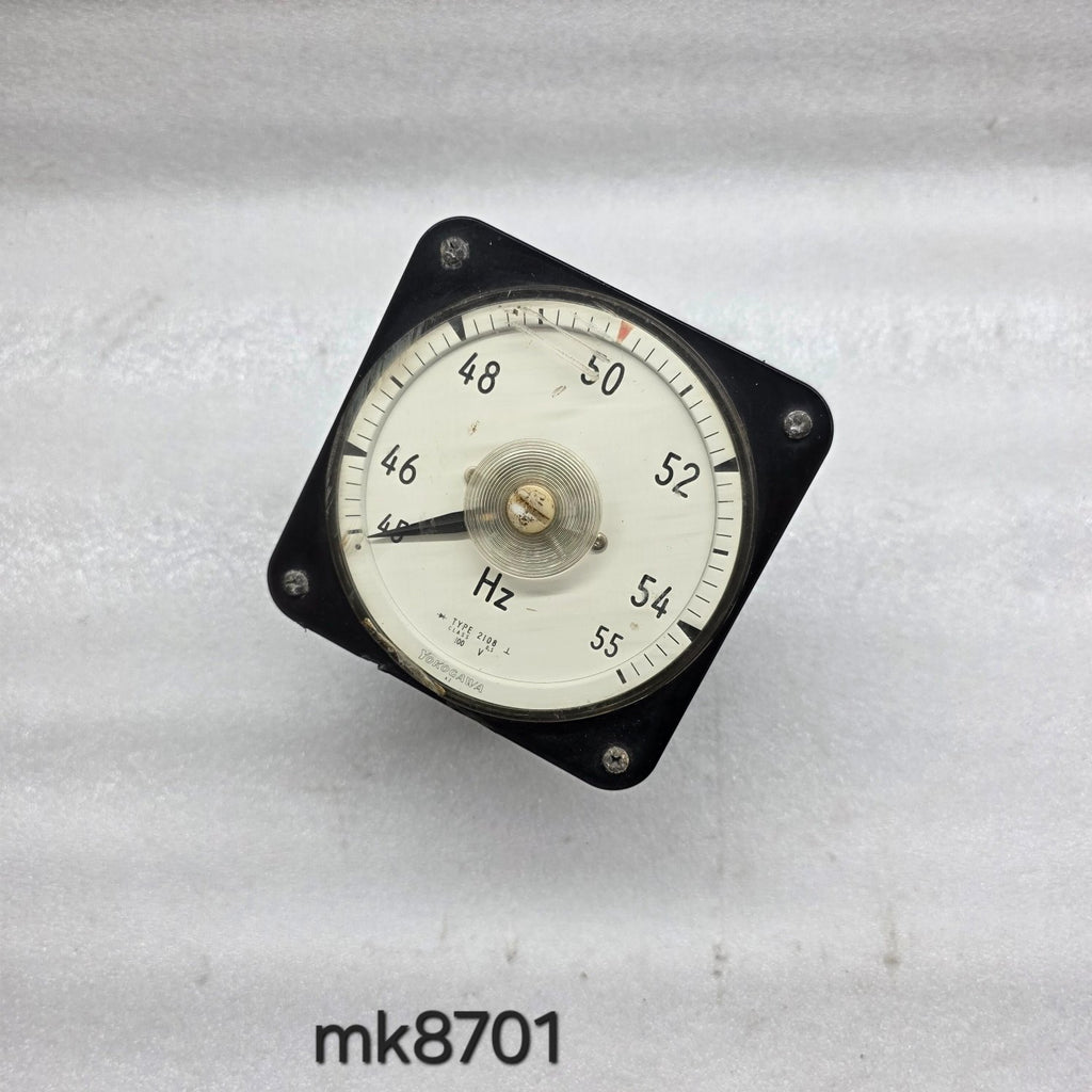 YOKOGAWA ELECTRIC 2108 FREQUENCY METER 45-55 Hz