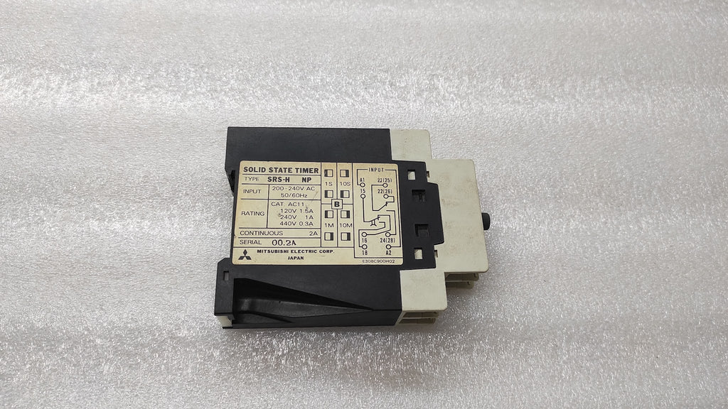 MITSUBISHI SRS-HNP SOLID STATE TIMER 200-240VAC 0.1-10 SEC