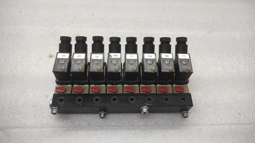 BURKERT 6012T1.2FKMPA SYS FLUID CONTROL VALVE 24VDC 0-4.5BAR LOT OF 8 UNIT