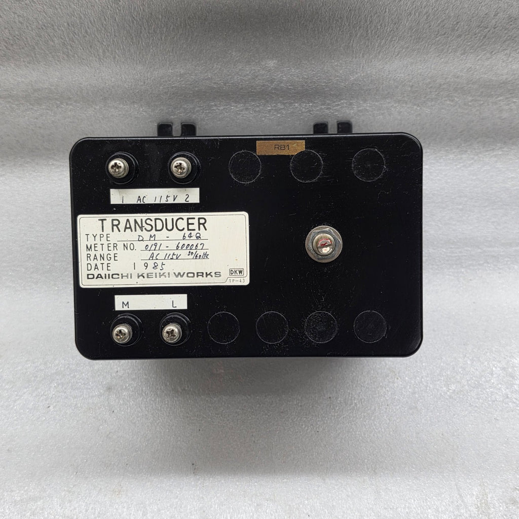 DAIICHI KEIKI WORKS DM-64Q TRANSDUCER 115V AC