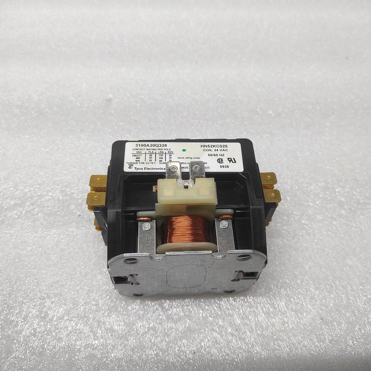 TYCO ELECTRONICS HN52KC025 MAGNETIC CONTACTOR 3100A20Q328 COIL VOLTAGE 24VAC