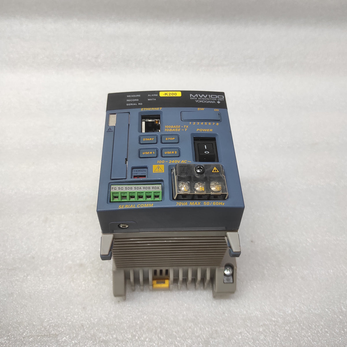 YOKOGAWA MW100-E-1W DATA ACQUISITION UNIT 91P114267