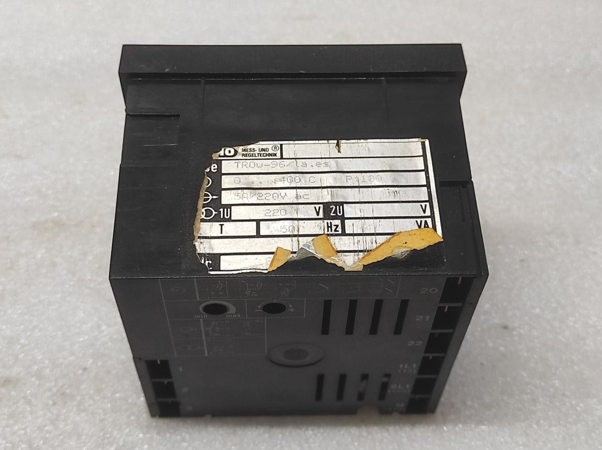 JUMO LAN TROW 96/IA ES TEMPERATURE CONTROLLER 220V 0-400'C PT100