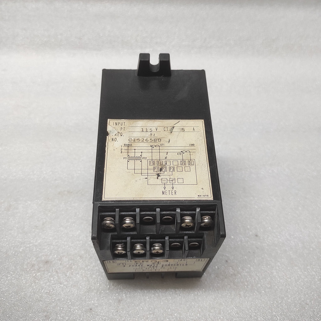 TOYO KEIKI ERG-3 3-PH WATT CONVERTER 115V 5A CI526580