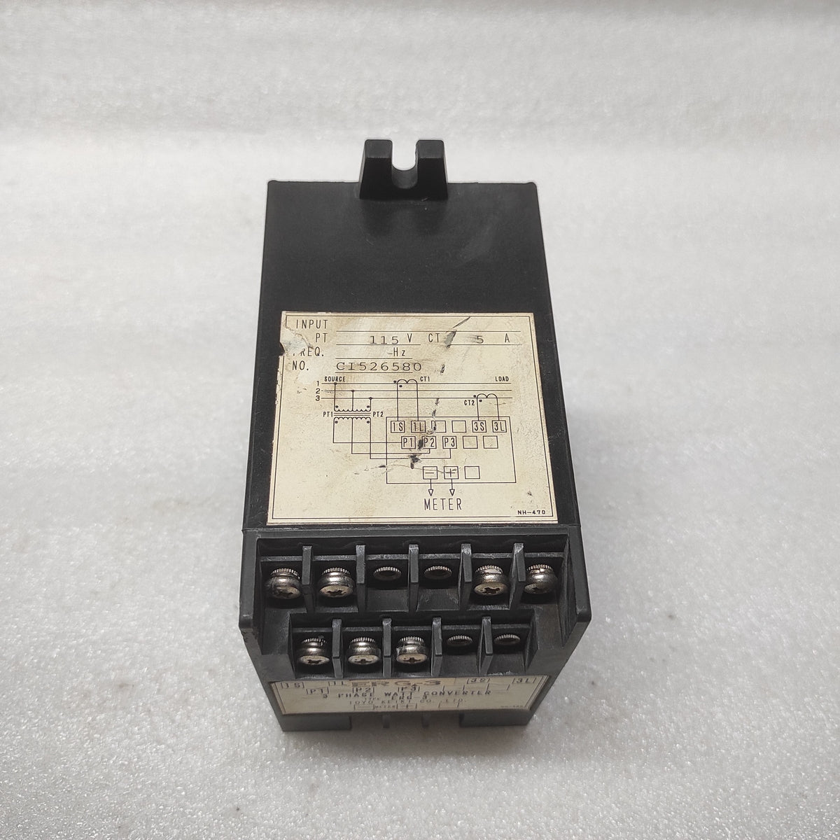 TOYO KEIKI ERG-3 3-PH WATT CONVERTER 115V 5A CI526580