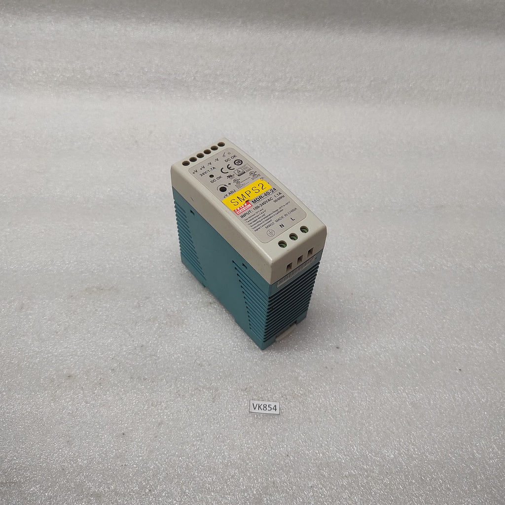 MEAN WELL MDR-40-24 POWER SUPPLY 24VDC 1.7A